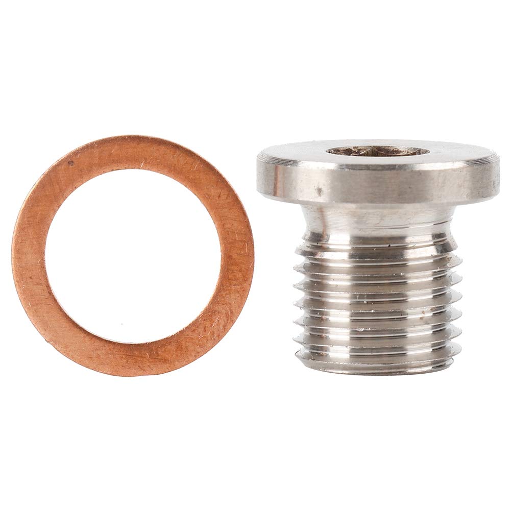 Akozon Lambdasonde Blindstopfen M12 1,25 mm Auto Sauerstoff O2 Lambda-Sensor Blindstopfen Kappe Knall Für Motorräder Auto Zubehör von Akozon