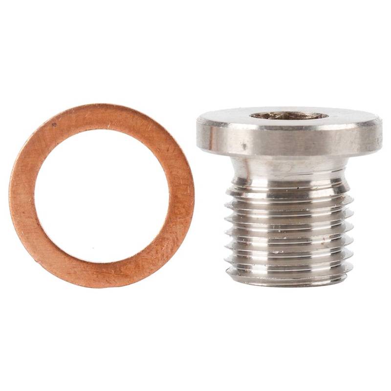Akozon Lambdasonde Blindstopfen M12 1,25 mm Auto Sauerstoff O2 Lambda-Sensor Blindstopfen Kappe Knall Für Motorräder Auto Zubehör von Akozon