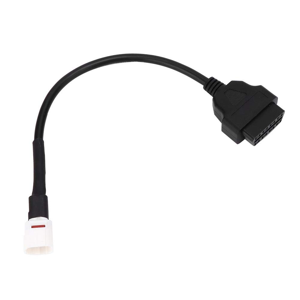 4-polig an OBD2 Diagnose CANBUS-Kabel, Fehlercodeleser Scanner Diagnosekabel für MT10 FZ10 XSR MT09 XSR700 MT07 FJR R1 R6 XT1200ZE TMAX Popular 4-polig an OBD2 Diagnose CANBUS-Kabel, Fehlercodeleser Scanner Diagnosekabel für MT10 FZ10 XSR MT09 XSR700 MT07 FJR R1 R6 XT1200ZE TMAX Popular von Akozon