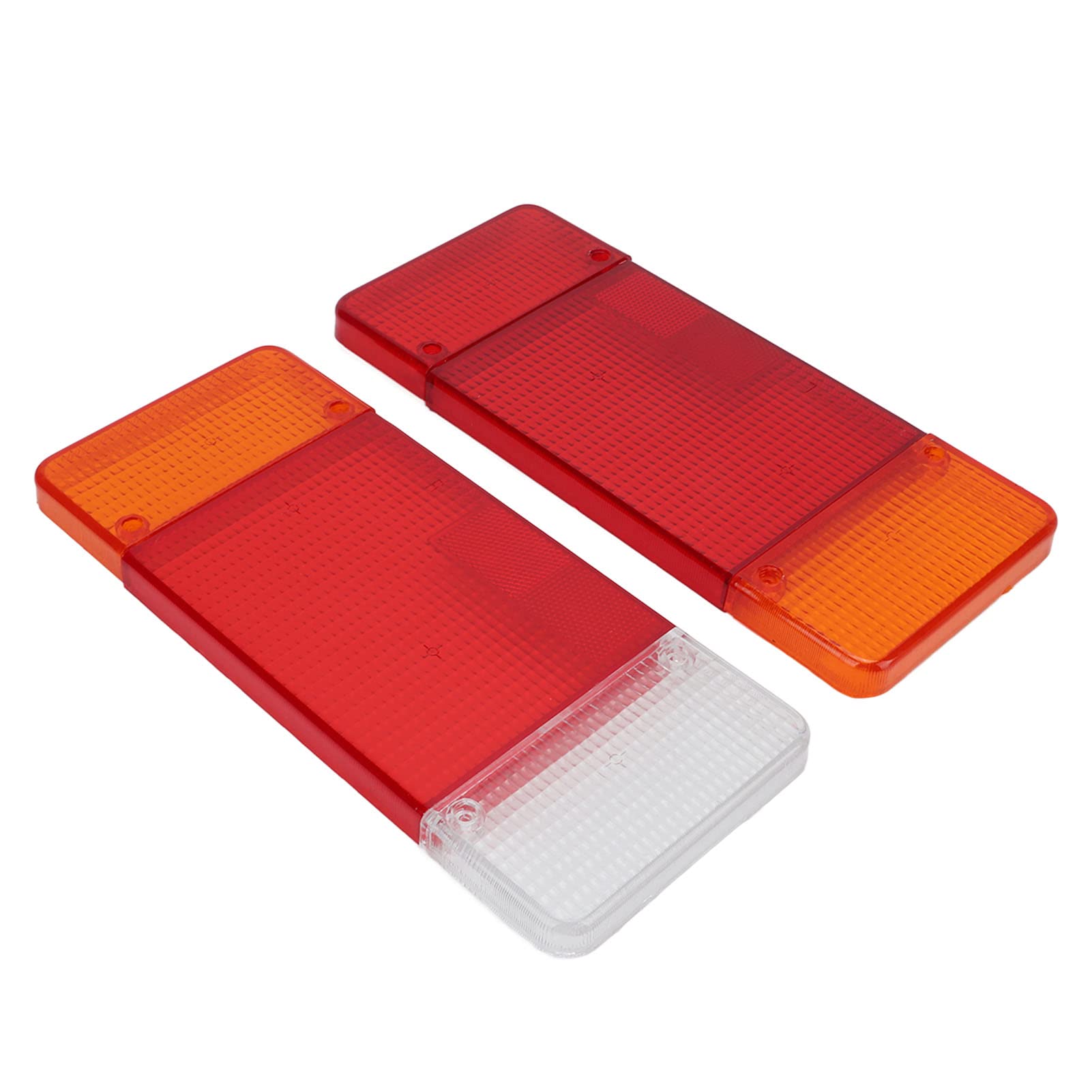 Akozon Paar LKW Rücklicht Gehäuse Links Rechts Abdeckung Rot Orange Weiß Für Iveco Eurocargo Daily von Akozon