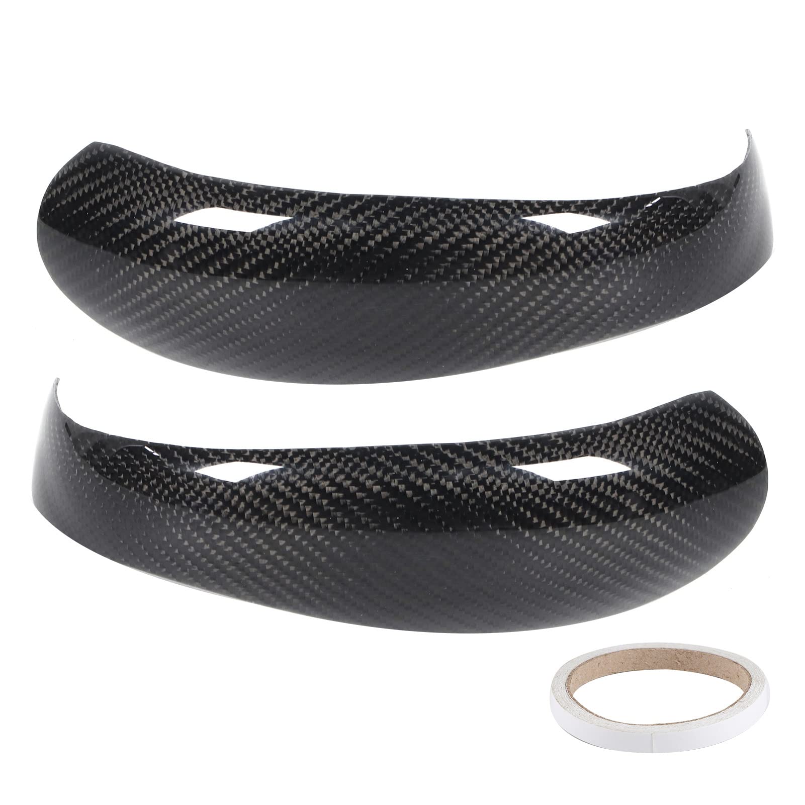 Rückspiegelabdeckung, 2 Stück Abdeckung Add-On Carbon Fiber Side Add-On Passend für Cayman 911 997.1 987.1 (2005-2008) Autozubehör Po-rsche 997 987 von Akozon