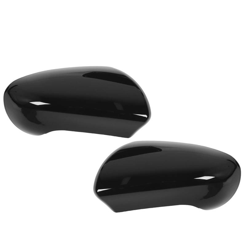 Rückspiegelabdeckung, Tür-Seitenspiegel-Gehäuseschutz, Ersatz für Qashqai MK1, Auto-Rückspiegelkappenschutz, 1 Paar (glänzend schwarz) von Akozon