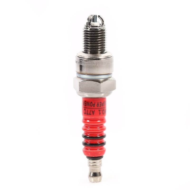 Akozon Zündkerze Roller 4 Takt Motorrad Zündkerze 125cc Spark Plug Unipolare Hochleistungs-Zündkerze für Scooter ATV Quads GY6 50cc 110cc 125cc 150cc Motor von Akozon