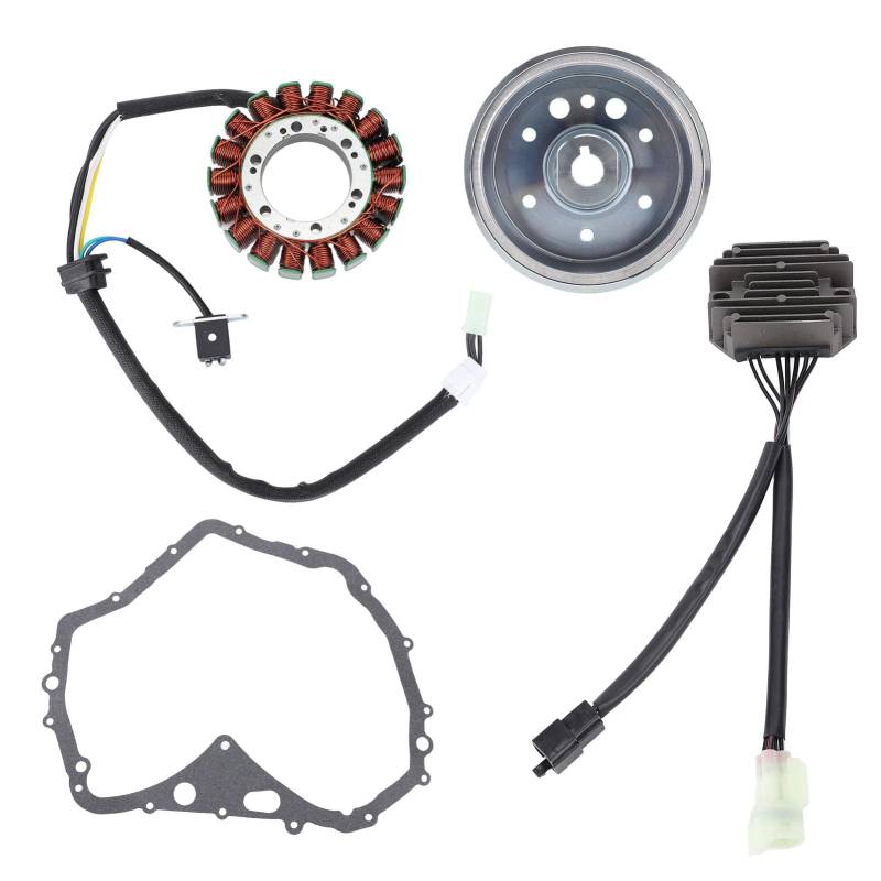 Statorregler-Gleichrichter-Schwungrad-Kit Verbesserte Effizienz für Arktische Katze 400 4x4 Auto 2003-2008 von Akozon