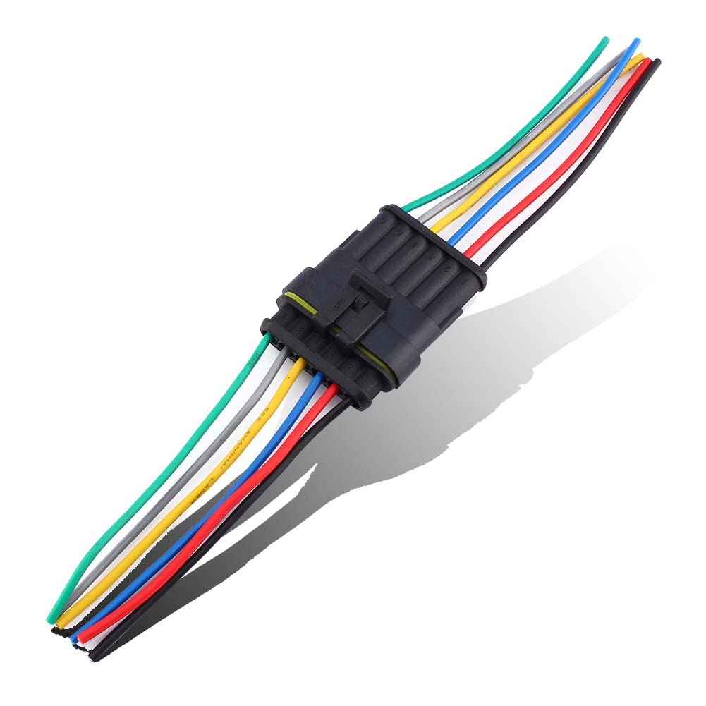 Steckverbinder 6 Polig 6-Poliger Stecker, Wasserdichtes 6-Poliges Auto-Verbindungskabel Langlebiger Autodraht Elektrischer Stecker Stecker Für 6-Wege-Autoadapter Steckverbinder 6 Polig 6-Poliger Stecker, Wasserdichtes 6-Poliges Auto-Verbindungskabel Langlebiger Autodraht Elektrischer Stecker Stecker Für 6-Wege-Autoadapter von Akozon