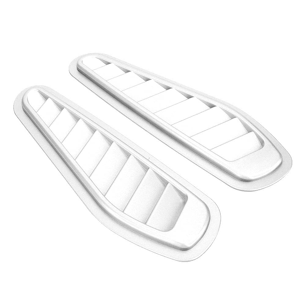 Universal Car Air Flow Einlasshaube Seitenableitungs -Deco -Abdeckung für Alle Modelle (SILVER) von Akozon