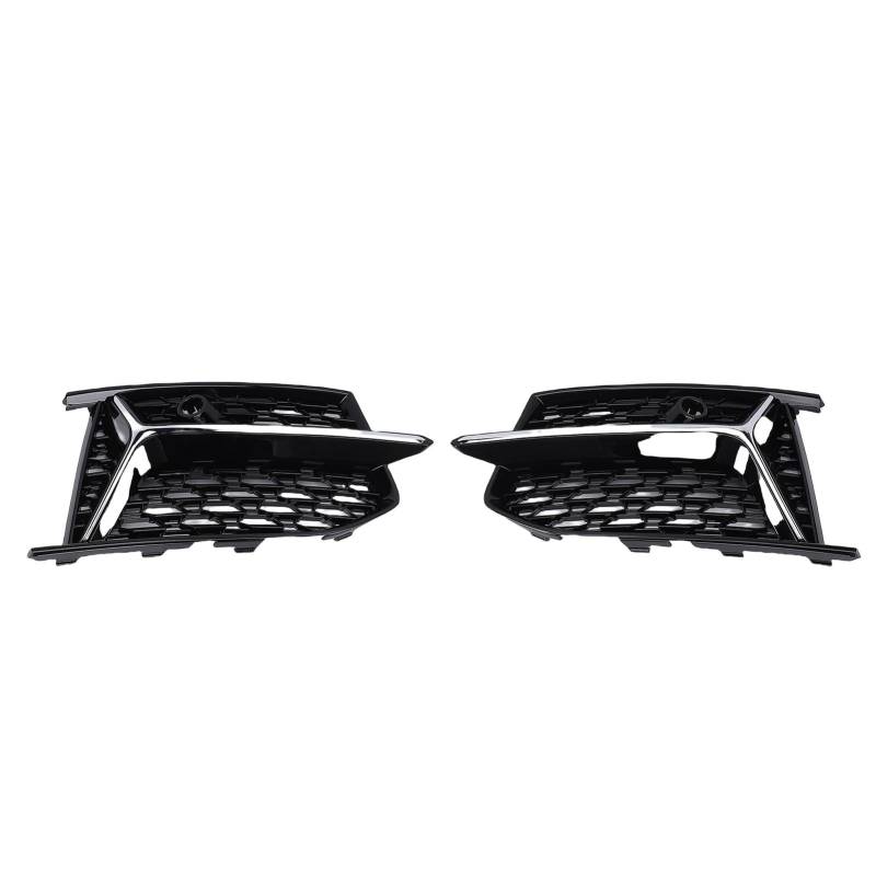 Vordere Stoßfänger Nebel Light Kühlergrill Deckung Ersatz Sporty Premium Look für S6 C8 2018-2025 (Chrom) von Akozon