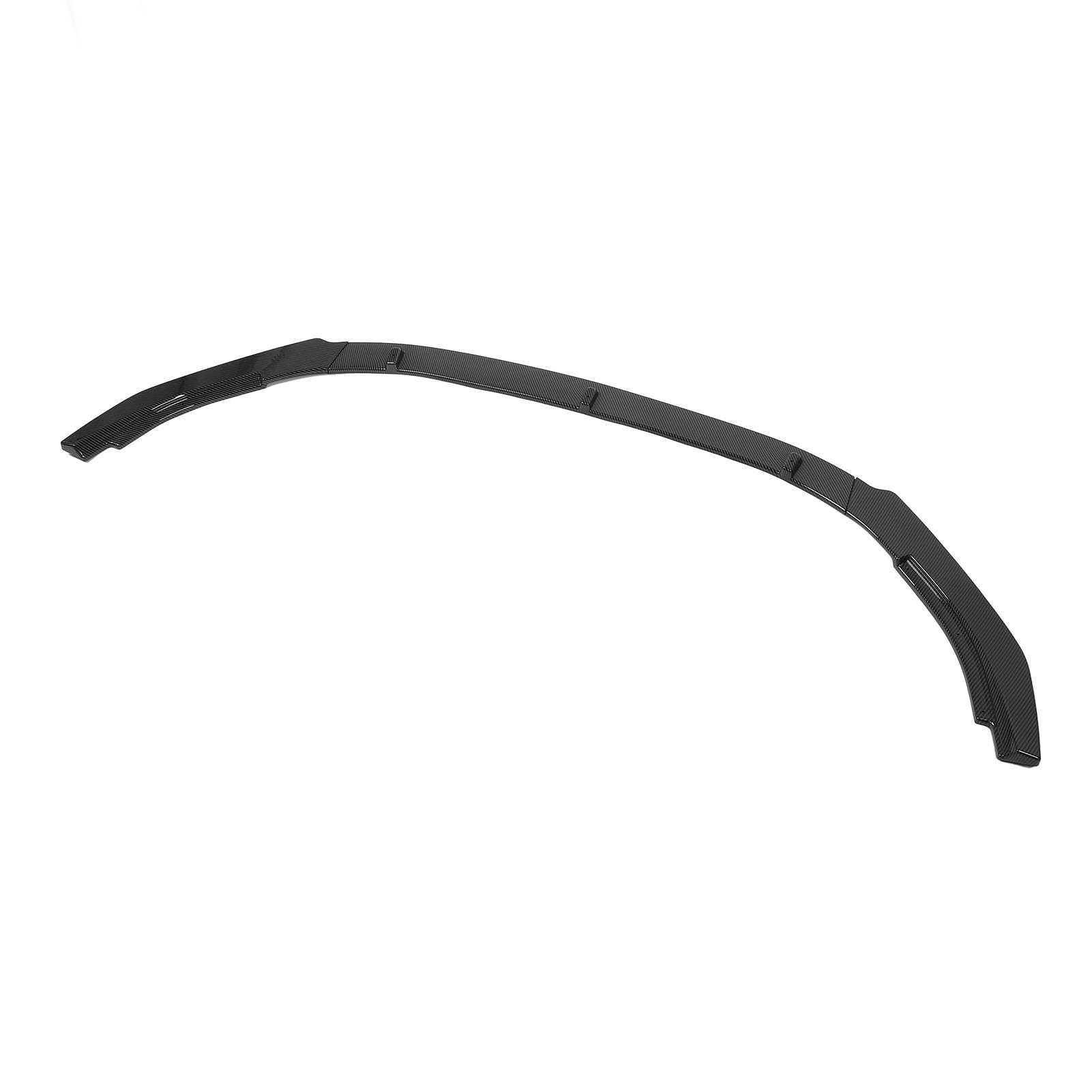 Vordere Stoßstange Lip Splitter Kits Hoher Stärke ABS-Stoßfänger Lippenspoiler füR MK6 R20 R 2008-2013 Auto (Kohlefaser-Stil) von Akozon