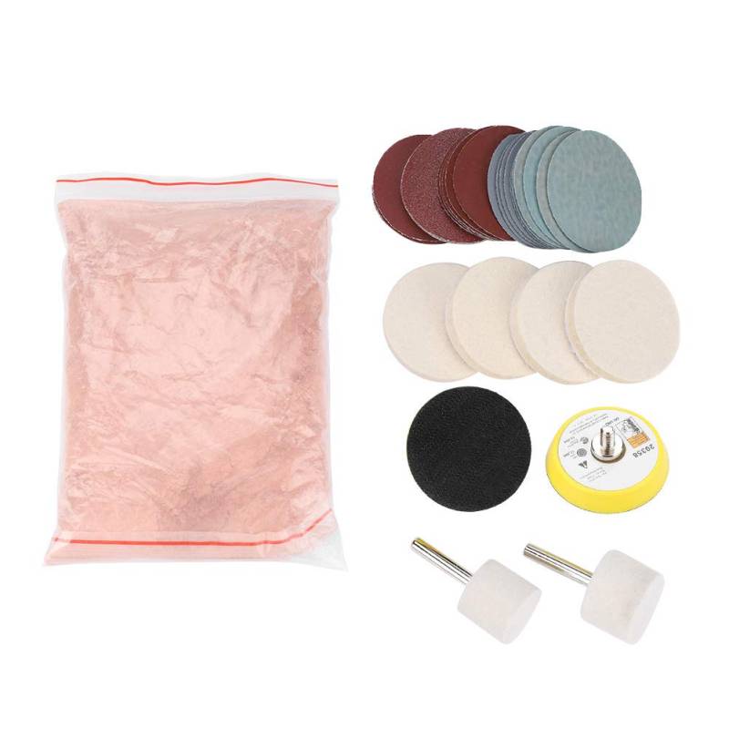 deep scratch glass machine + Glass Polishing Kit Kratzerentfernungsset Ceric Dioxide Abrasive Discs Polierpad Filz von Akozon