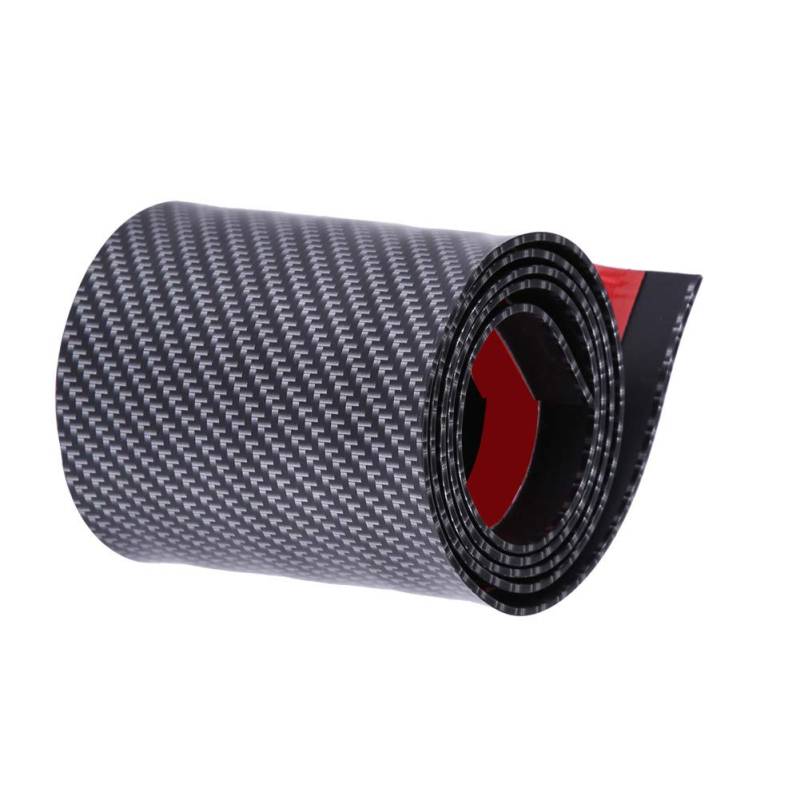 v8 Vacuum Filter + Einstiegsleisten Auto Aufkleber Carbon Fiber Rubber Styling Protector Universal(10X100 cm) Gummi Sill Guards Protector von Akozon