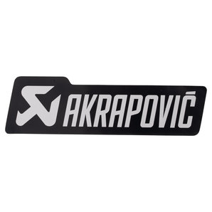 AKRAPOVIC Aufkleber silber/schwarz 39x135 mm Akrapovic von Akrapovic