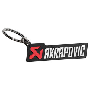 Akrapovic Schlüsselanhänger Schwarz mit Schriftzug und Logo von Akrapovic