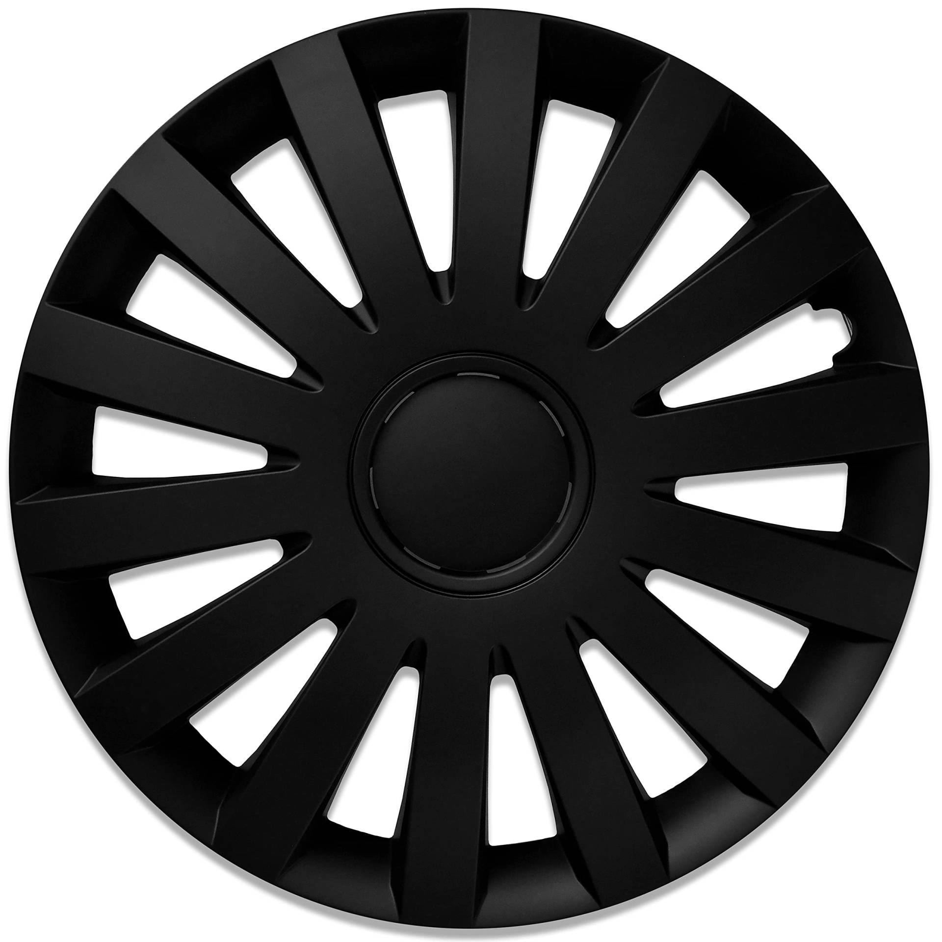 Albrecht 14 Zoll Radkappen schwarz matt für Stahlfelgen - Wind Radzierblenden aus hochwertigem Kunststoff - Langlebige Radblenden in originaler Albrecht Verpackung - Made in EU Albrecht 14 Zoll Radkappen schwarz matt für Stahlfelgen - Wind Radzierblenden aus hochwertigem Kunststoff - Langlebige Radblenden in originaler Albrecht Verpackung - Made in EU von Albrecht Auto-Zubehör
