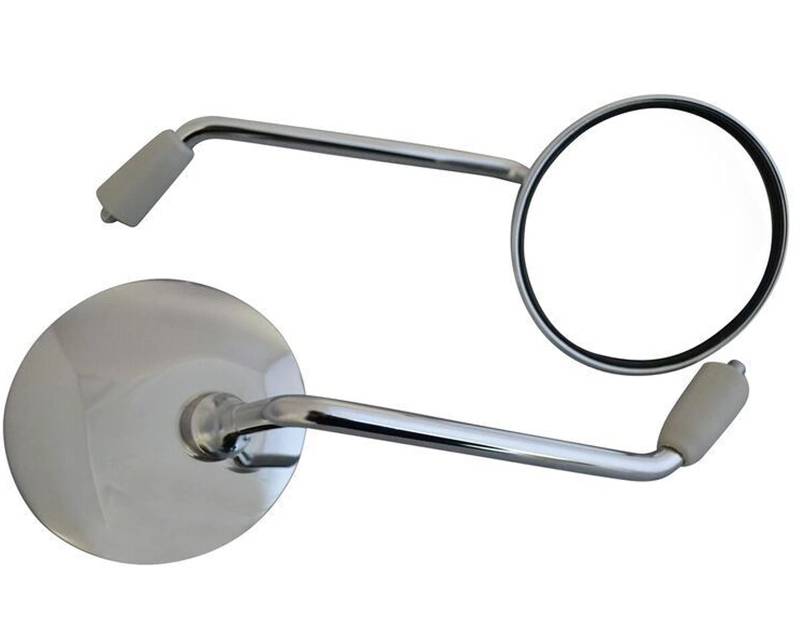 Chrome Scooter Rear View Mirrors for Commuter or Mopeds (2 x 8mm Right Hand (clockwise) Thread) von Alchemy Parts