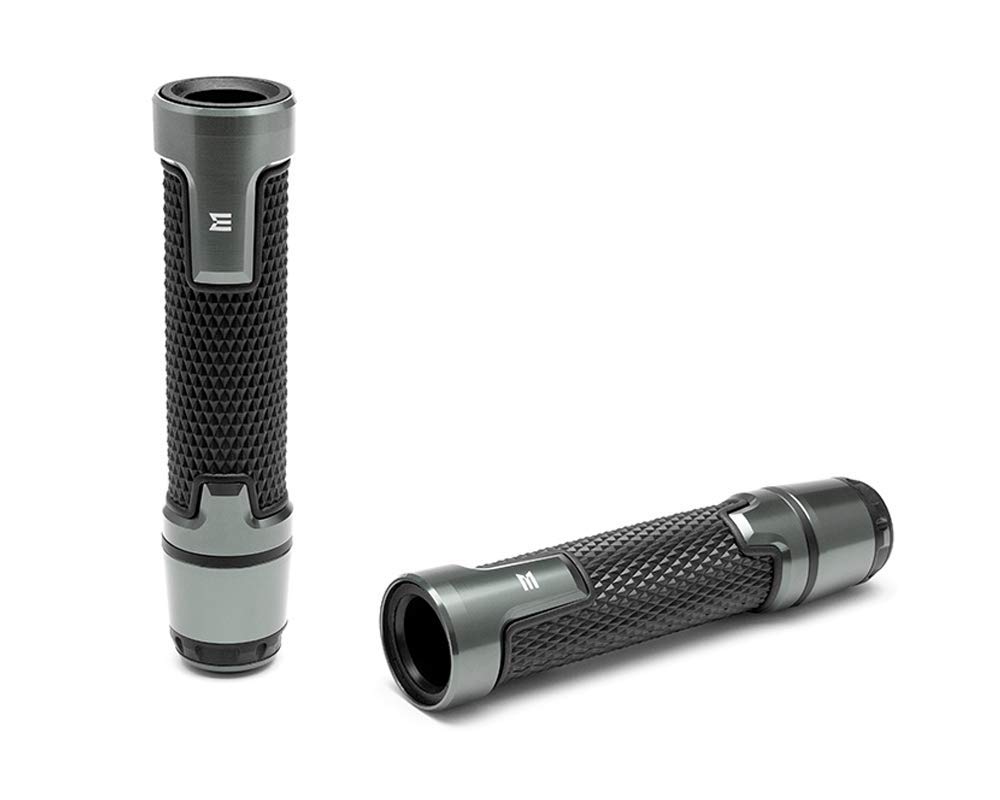 Motorrad Griffe & Stange Enden Für 22mm Stangen - Grau - Eloxiertes Aluminium Motorrad Griffe & Stange Enden Für 22mm Stangen - Grau - Eloxiertes Aluminium von Alchemy Parts