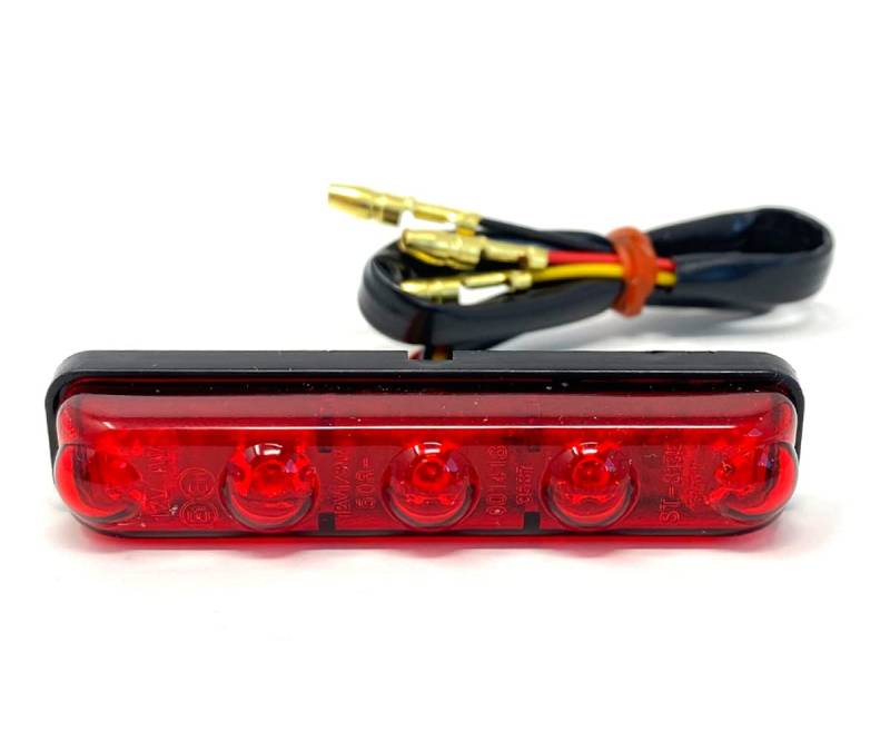 Motorrad LED Stop Rücklicht Running Small Micro Mini Red Lens E-Prüfzeichen von Alchemy Parts
