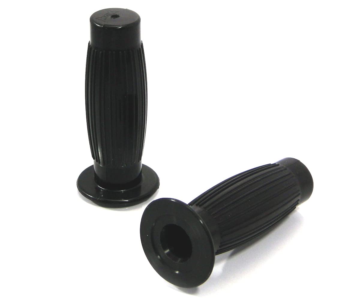 Schwarz Zylinder Stil Griffe Für 7/8" 22mm Motorrad Stangen - Café Racer & Strasse Scrambler Schwarz Zylinder Stil Griffe Für 7/8" 22mm Motorrad Stangen - Café Racer & Strasse Scrambler von Alchemy Parts