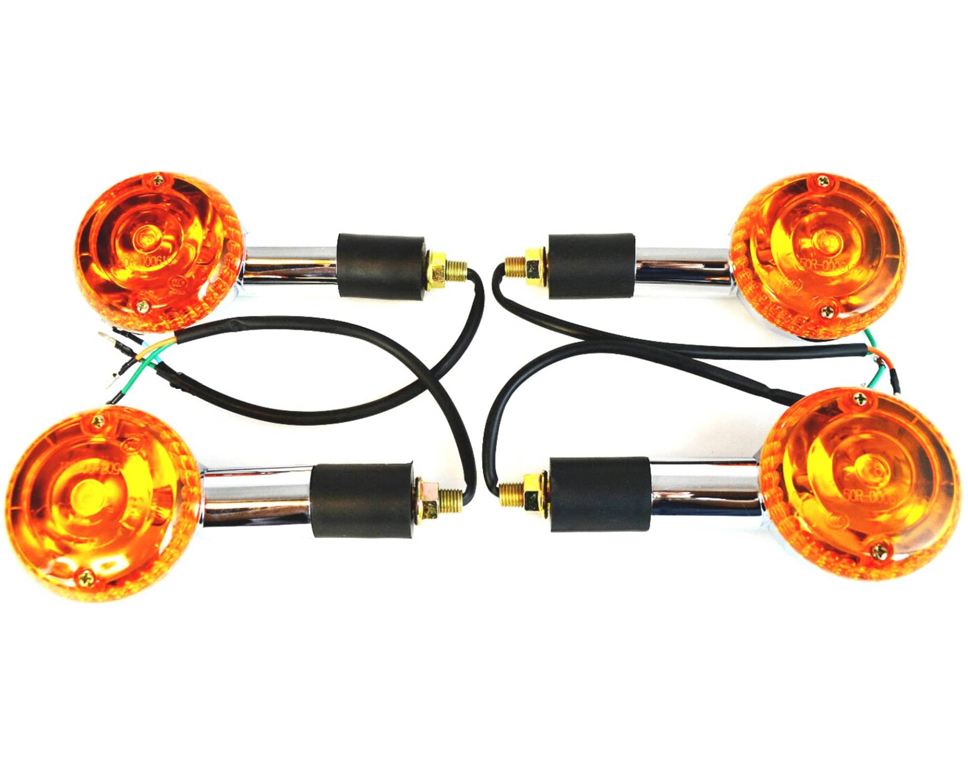 Alchemy Parts Set mit 4 Groß Bernstein Chrom Universal E-Geprüft Motorrad Blinker Alchemy Parts Set mit 4 Groß Bernstein Chrom Universal E-Geprüft Motorrad Blinker von Alchemy Parts