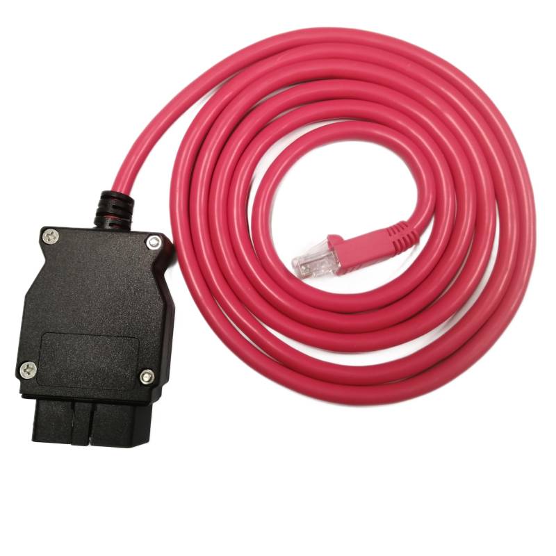 Alchiauto ENET OBD2-Kabel Ethernet RJ45 auf OBDII Adapter OBDii kompatibel für G Serie F Serie Ista von Alchiauto