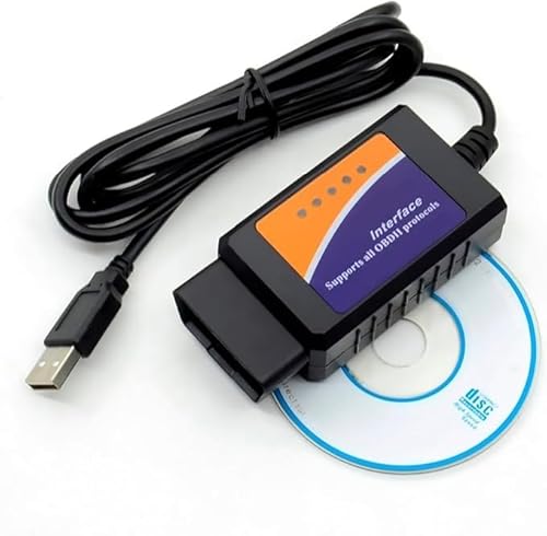 Alchiauto ELM 327 USB OBDII V1.5 Diagnose Kabel Interface Scanner von Alchiauto