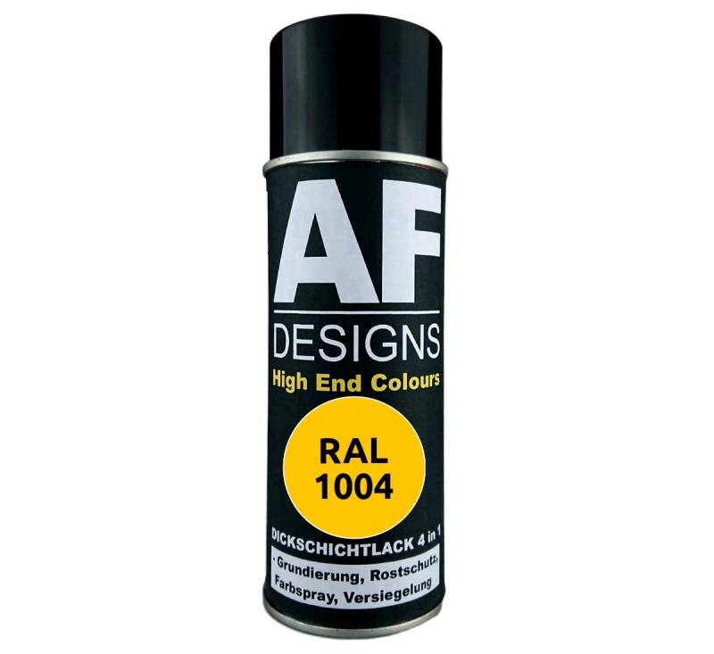 4 in 1 RAL 1004 Goldgelb Dickschichtlack Lack Spray Spraydose von Alex Flittner Designs