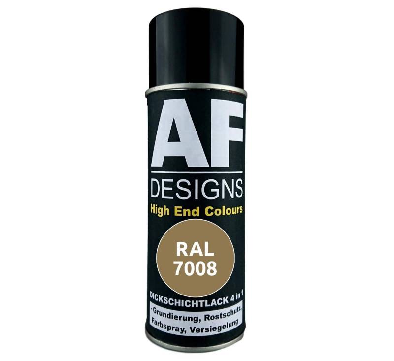 4 in 1 RAL 7008 Khakigrau Dickschichtlack Lack Spray Spraydose von Alex Flittner Designs