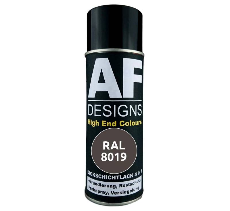 4 in 1 RAL 8019 Graubraun Dickschichtlack Lack Spray Spraydose von Alex Flittner Designs