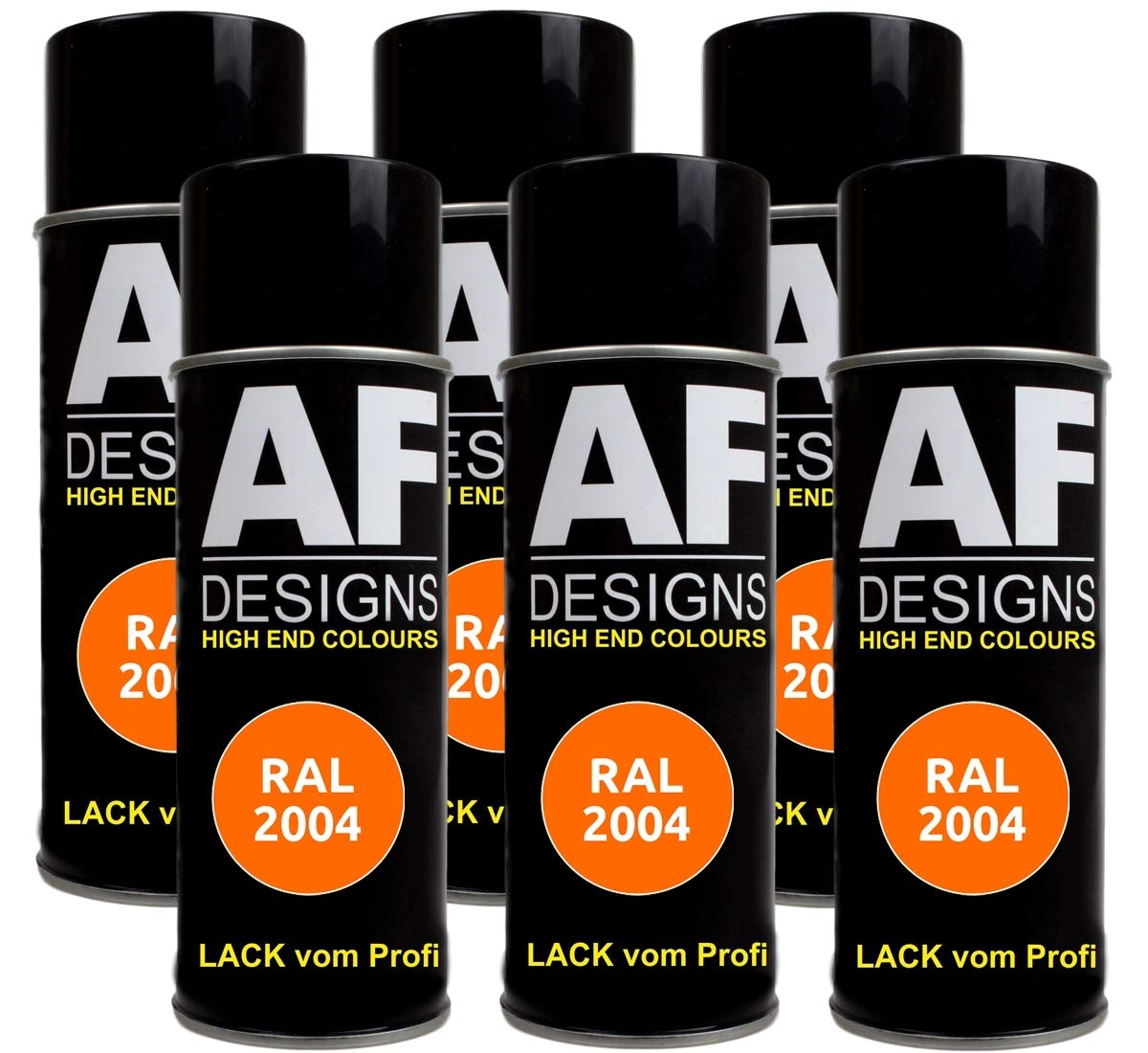 Alex Flittner Designs 6x RAL Lackspray Autolack Buntlack Spraydose RAL2004 REINORANGE stumpfmatt Alex Flittner Designs 6x RAL Lackspray Autolack Buntlack Spraydose RAL2004 REINORANGE stumpfmatt von Alex Flittner Designs