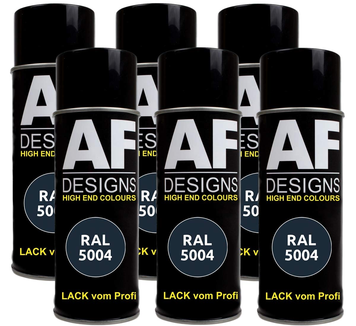6X RAL Lackspray Autolack Buntlack Spraydose RAL5004 Schwarzblau matt 6X RAL Lackspray Autolack Buntlack Spraydose RAL5004 Schwarzblau matt von Alex Flittner Designs