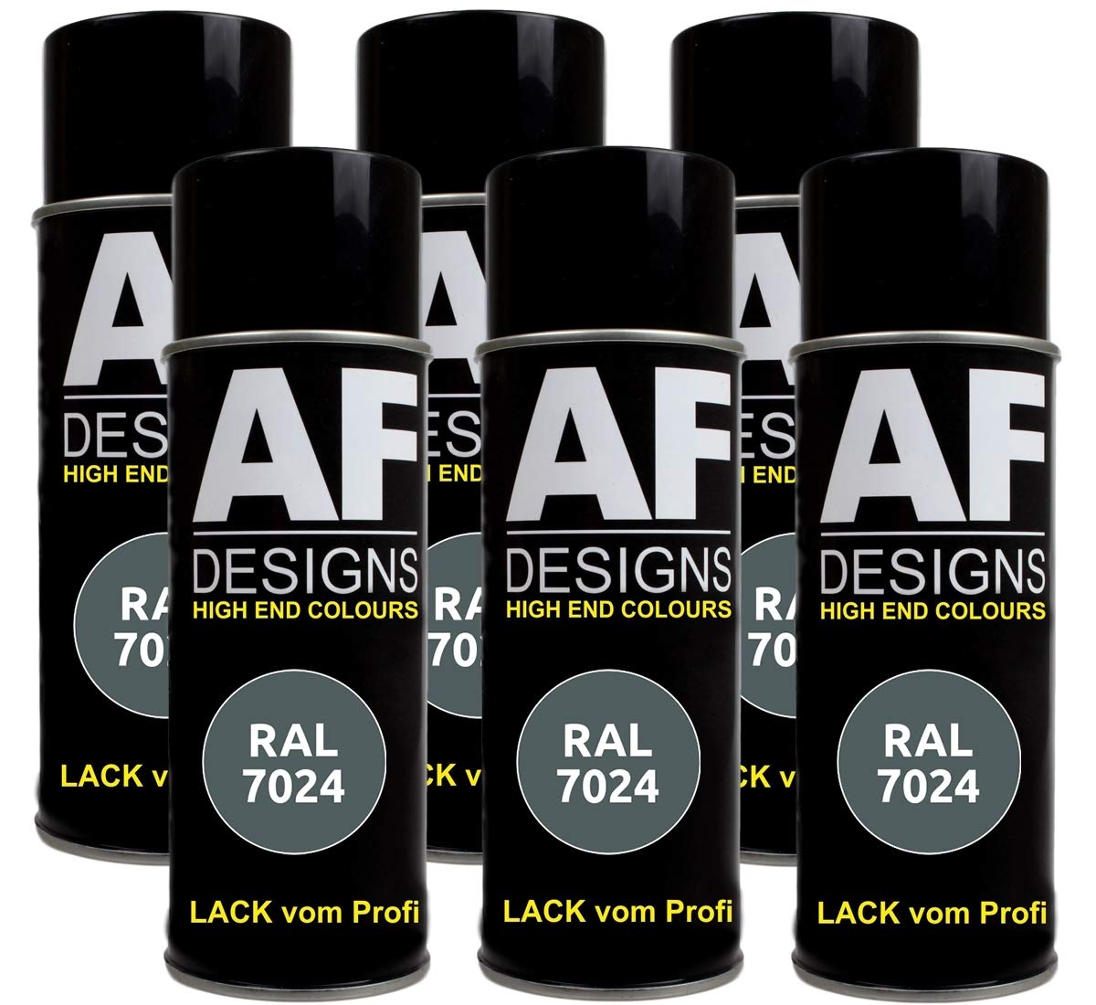 Alex Flittner Designs 6x RAL Lackspray Autolack Buntlack Spraydose RAL7024 GRAPHITGRAU matt Alex Flittner Designs 6x RAL Lackspray Autolack Buntlack Spraydose RAL7024 GRAPHITGRAU matt von Alex Flittner Designs