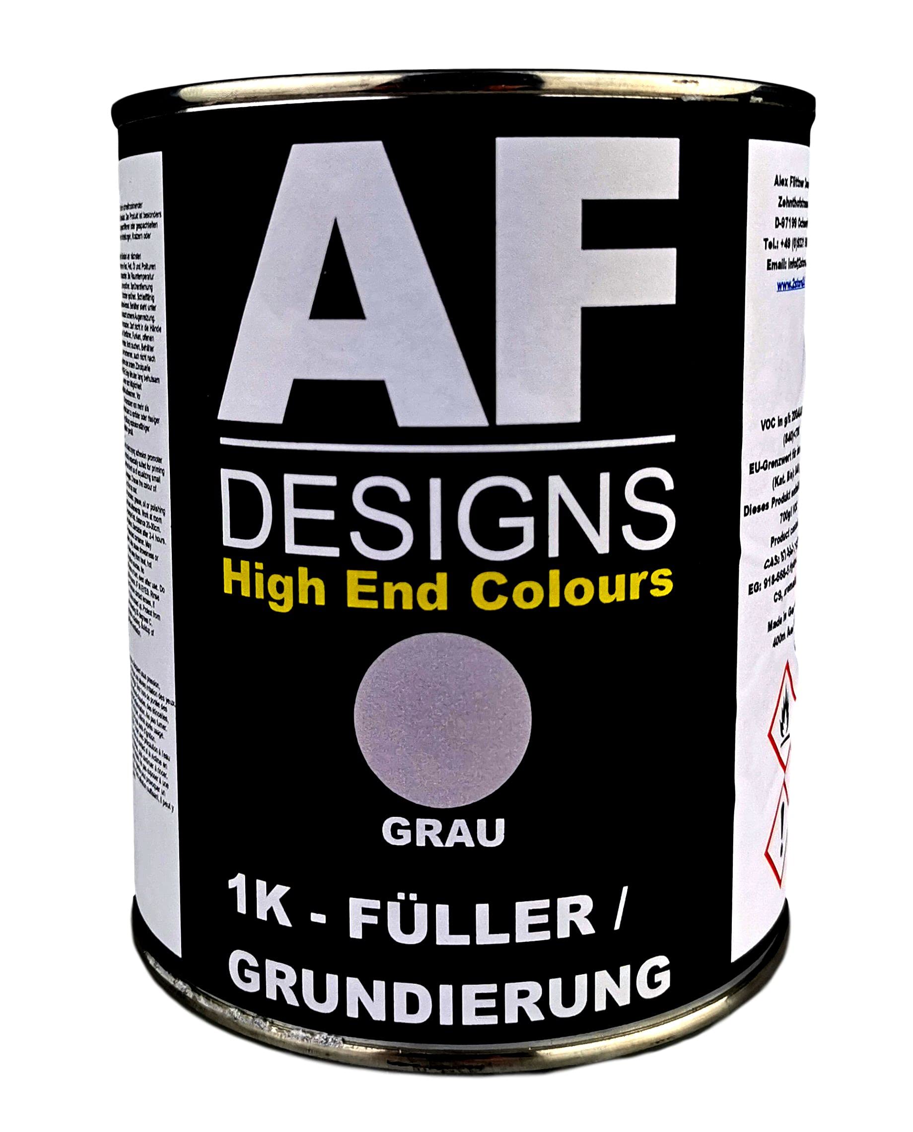 Alex Flittner Designs 1K Filler 1KG grau Füller Grundierung Rostschutz Primer Filler von Alex Flittner Designs