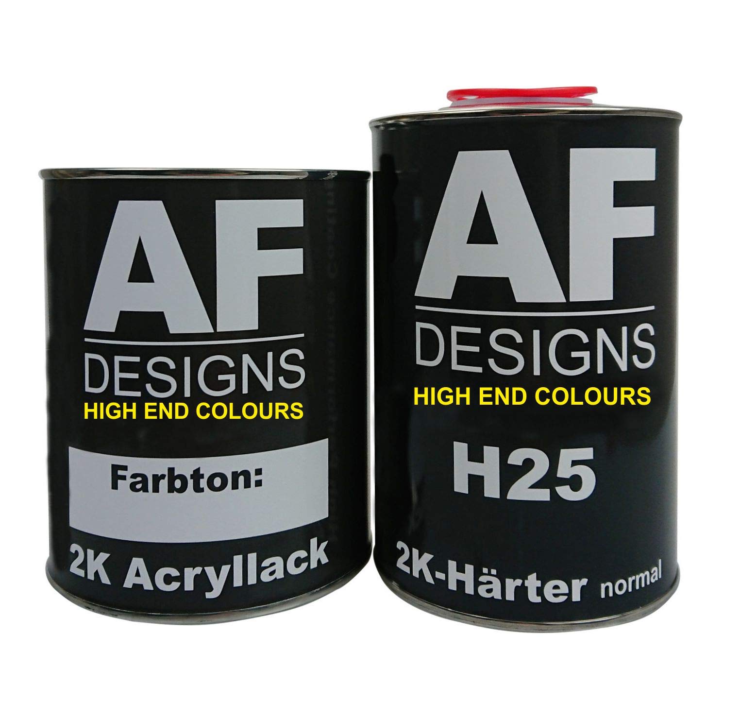Alex Flittner Designs 2K Acryl Lack Autolack 1,5kg Set RAL 1026 LEUCHTGELB glänzend incl. Härter von Alex Flittner Designs