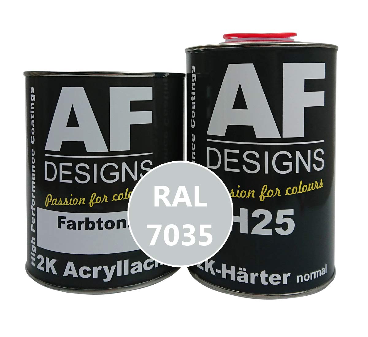 Alex Flittner Designs 2K Acryl Lack Autolack 3 kg Set RAL 7035 LICHTGRAU glänzend incl. Härter von Alex Flittner Designs