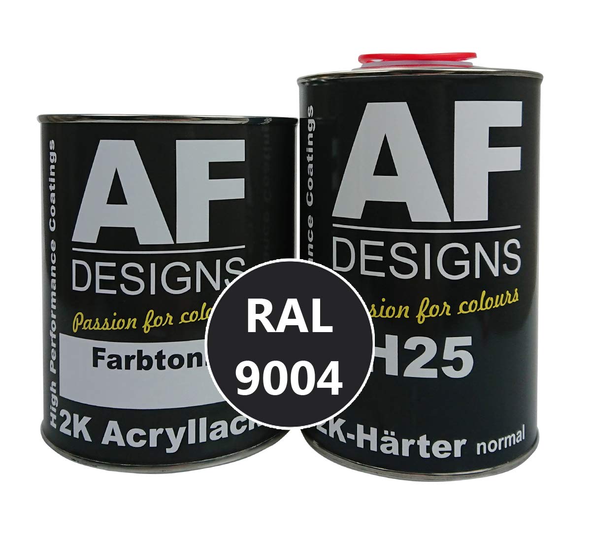 Alex Flittner Designs 2K Acryl Lack Autolack 4,5 kg Set RAL 9004 SIGNALSCHWARZ glänzend incl. Härter Alex Flittner Designs 2K Acryl Lack Autolack 4,5 kg Set RAL 9004 SIGNALSCHWARZ glänzend incl. Härter von Alex Flittner Designs