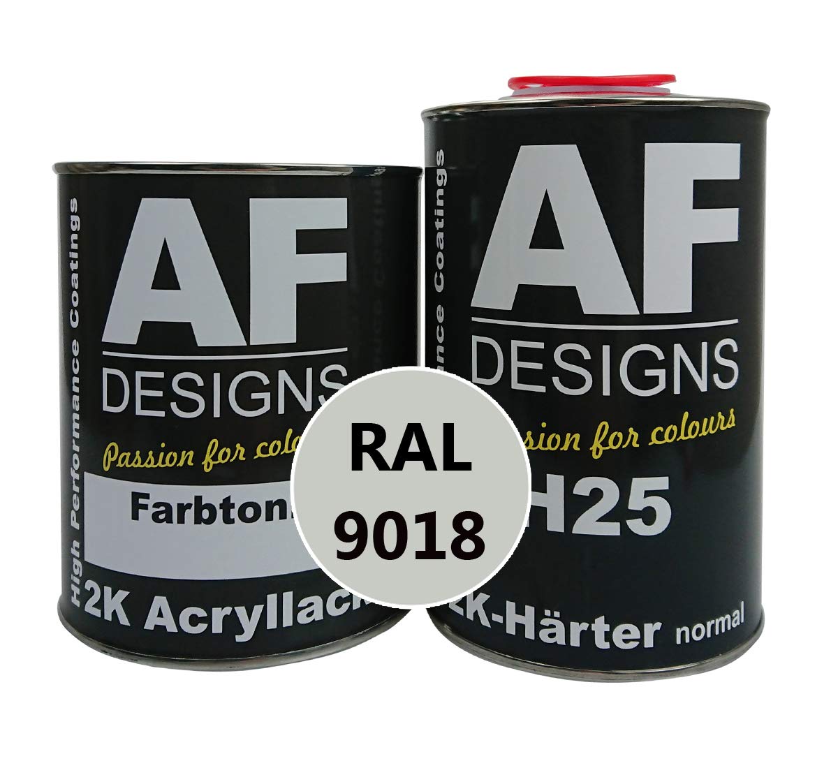 Alex Flittner Designs 2K Acryl Lack Autolack 4,5 kg Set RAL 9018 PAPYRUSWEISS glänzend incl. Härter von Alex Flittner Designs