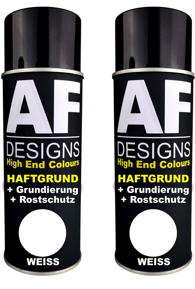 Alex Flittner Designs 2X Haftgrund Spraydose Weiss Grundierung Rostschutz Autolack von Alex Flittner Designs