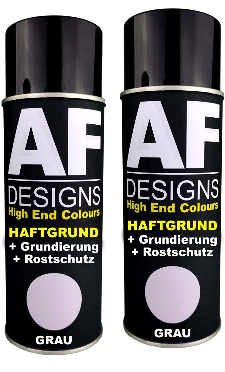 Alex Flittner Designs 2X Haftgrund Spraydose grau Grundierung Rostschutz Autolack von Alex Flittner Designs