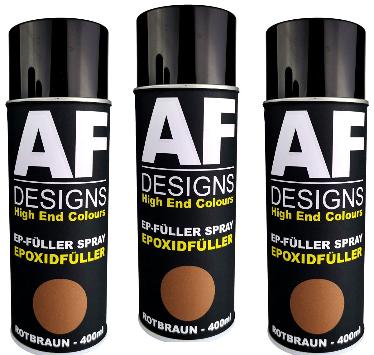 Alex Flittner Designs 3X Epoxidfüller Spray Filler Rostschutz Füller Grundierung +Spraydosengriff von Alex Flittner Designs