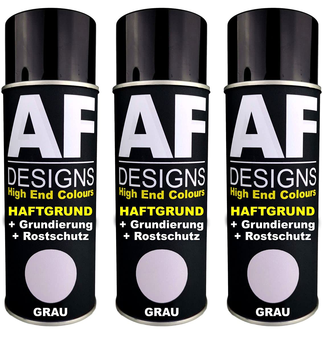 Alex Flittner Designs 3X Haftgrund Spraydose grau Grundierung Rostschutz Autolack von Alex Flittner Designs