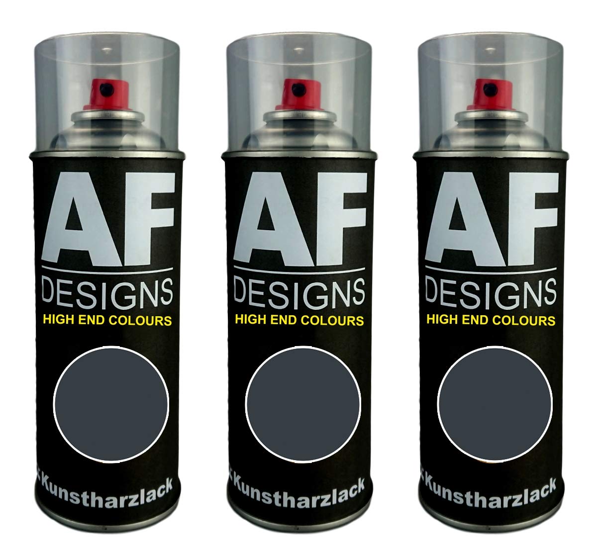 Alex Flittner Designs 3X Kunstharz Lackspray Buntlack Spraydose RAL7016 ANTHRAZITGRAU glänzend von Alex Flittner Designs