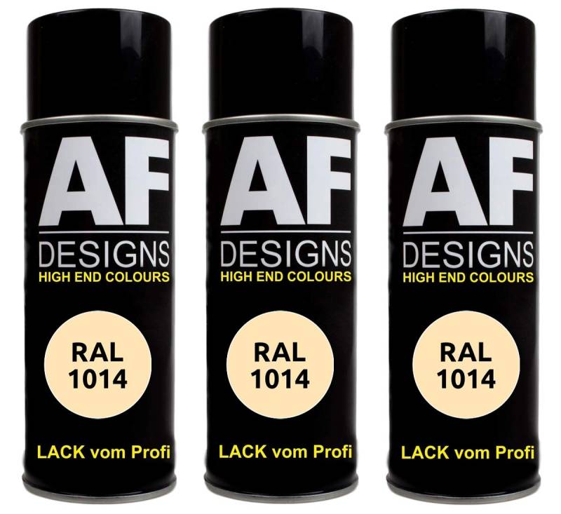 Alex Flittner Designs 3x RAL Lackspray Autolack Buntlack Spraydose RAL1014 ELFENBEIN matt von Alex Flittner Designs