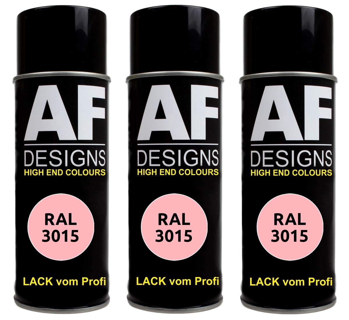 Alex Flittner Designs 3x RAL Lackspray Autolack Buntlack Spraydose RAL3015 HELLROSA seidenmatt von Alex Flittner Designs