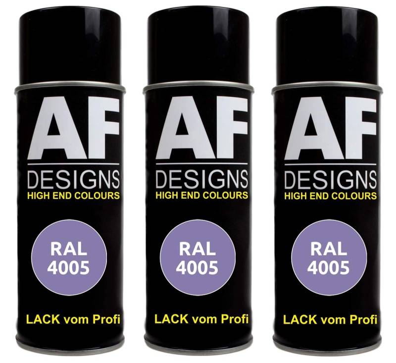 Alex Flittner Designs 3x RAL Lackspray Autolack Buntlack Spraydose RAL4005 BLAULILA seidenmatt von Alex Flittner Designs