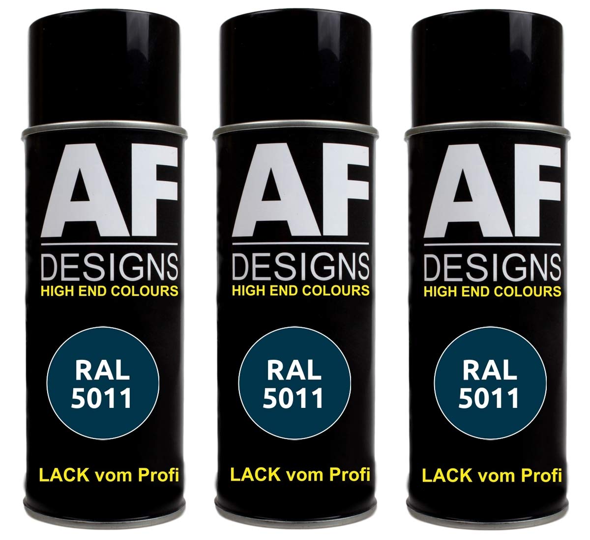 Alex Flittner Designs 3x RAL Lackspray Autolack Buntlack Spraydose RAL5011 STAHLBLAU glänzend Alex Flittner Designs 3x RAL Lackspray Autolack Buntlack Spraydose RAL5011 STAHLBLAU glänzend von Alex Flittner Designs