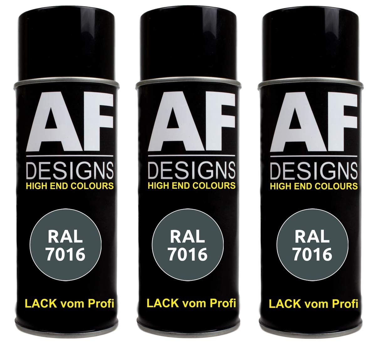 Alex Flittner Designs 3X RAL Lackspray Autolack Buntlack Spraydose RAL7016 ANTHRAZITGRAU glänzend Alex Flittner Designs 3X RAL Lackspray Autolack Buntlack Spraydose RAL7016 ANTHRAZITGRAU glänzend von Alex Flittner Designs