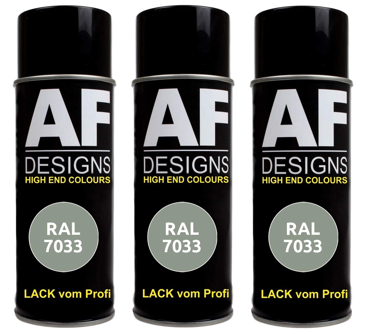 Alex Flittner Designs 3X RAL Lackspray Autolack Buntlack Spraydose RAL7033 ZEMENTGRAU seidenmatt Alex Flittner Designs 3X RAL Lackspray Autolack Buntlack Spraydose RAL7033 ZEMENTGRAU seidenmatt von Alex Flittner Designs