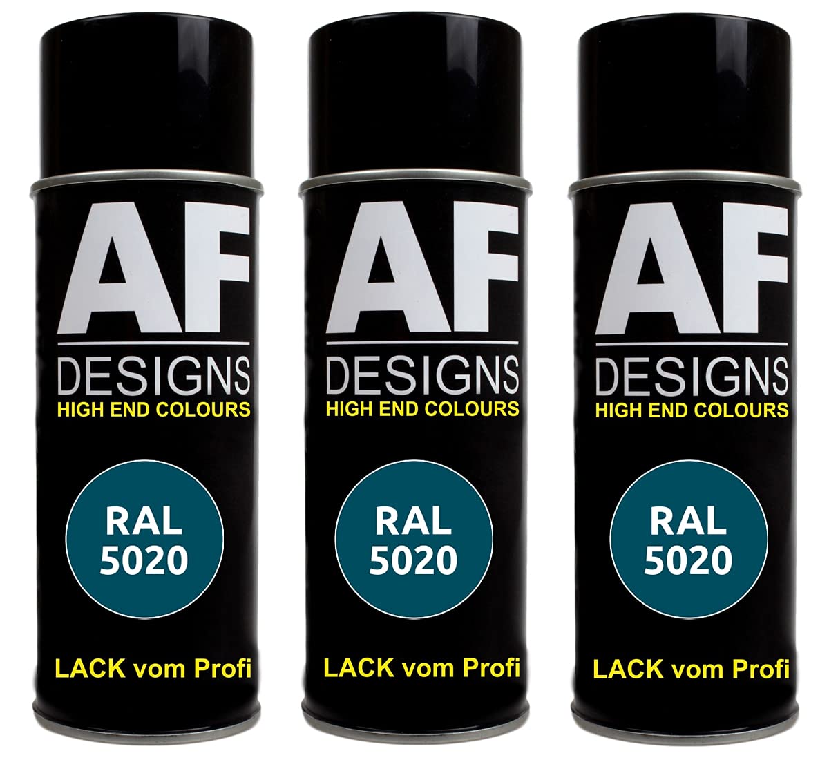 Alex Flittner Designs 3X RAL Lackspray Autolack Buntlack Spraydose RAL5020 OZEANBLAU matt Alex Flittner Designs 3X RAL Lackspray Autolack Buntlack Spraydose RAL5020 OZEANBLAU matt von Alex Flittner Designs