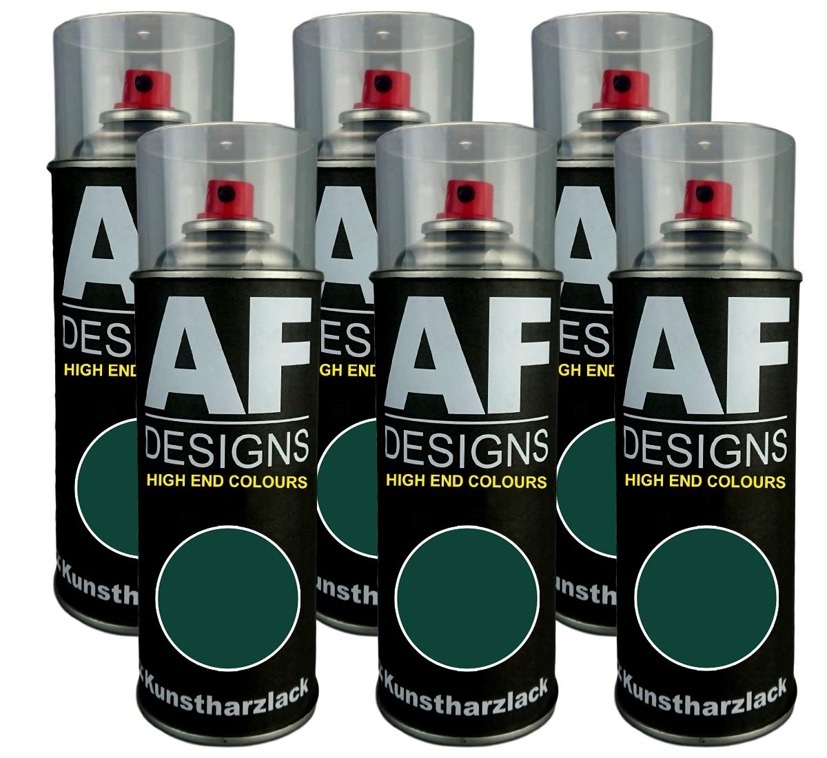 Alex Flittner Designs 6X Kunstharz Lackspray Buntlack Spraydose RAL6005 Moosgruen seidenmatt Alex Flittner Designs 6X Kunstharz Lackspray Buntlack Spraydose RAL6005 Moosgruen seidenmatt von Alex Flittner Designs