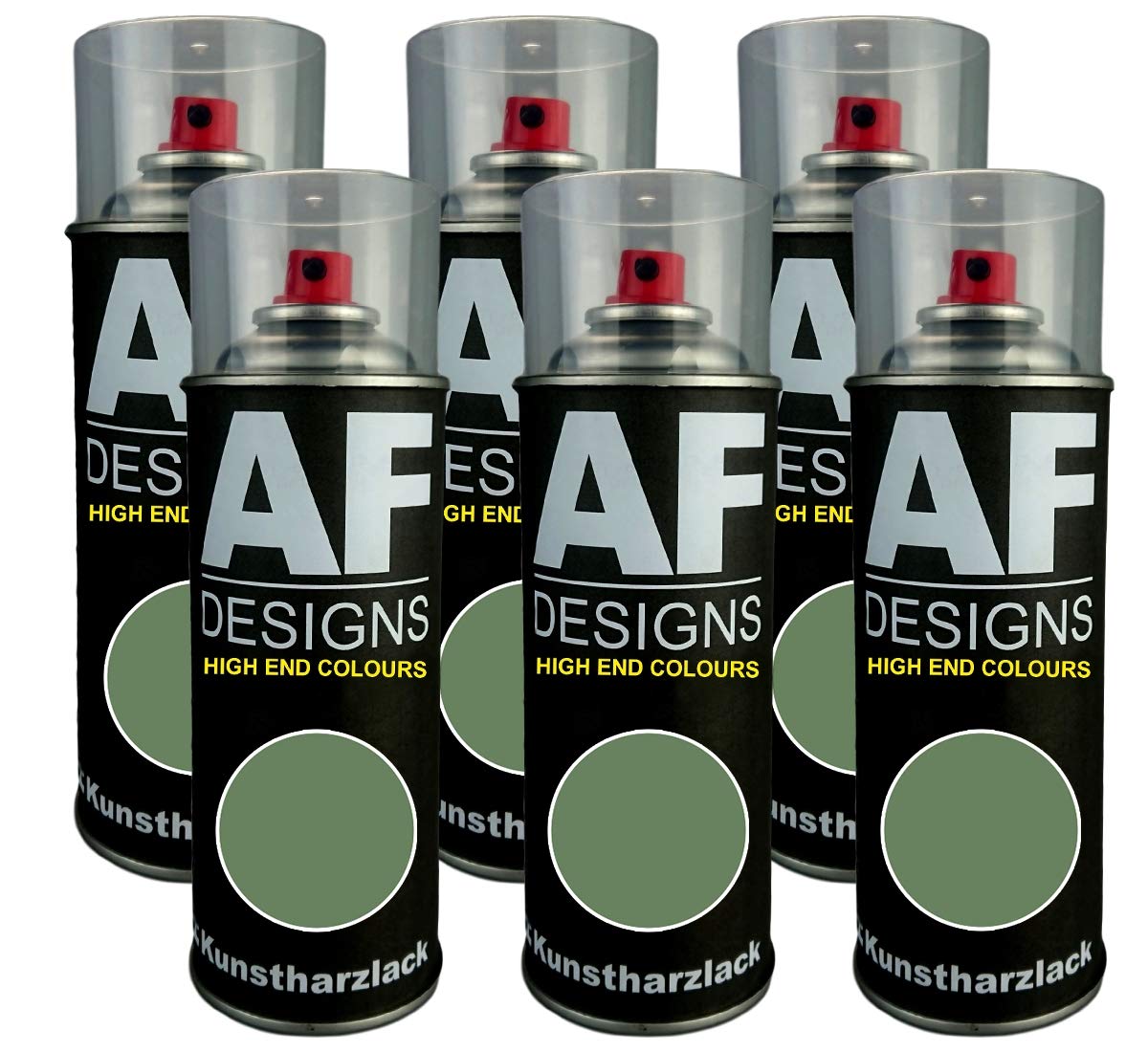 Alex Flittner Designs 6X Kunstharz Lackspray Buntlack Spraydose RAL6011 RESEDAGRUEN seidenmatt Alex Flittner Designs 6X Kunstharz Lackspray Buntlack Spraydose RAL6011 RESEDAGRUEN seidenmatt von Alex Flittner Designs