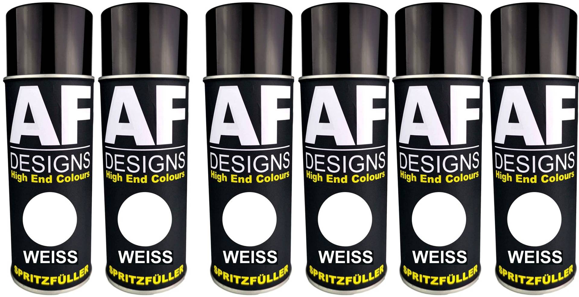 Alex Flittner Designs 6X Spritzfüller Spritzspachtel Spraydose Weiss Dickschicht Füller Autolack Grundierung Filler Primer Haftgrund von Alex Flittner Designs